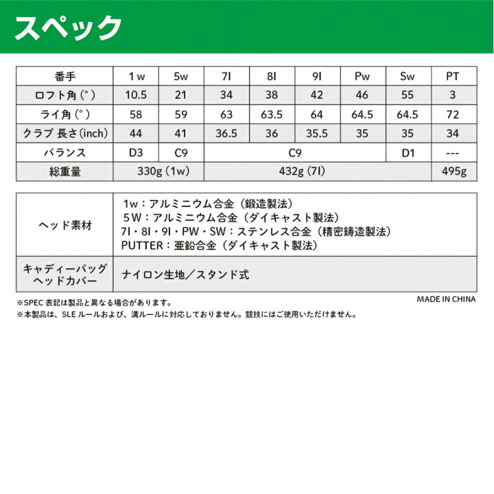 楽天市場】イグニオ メンズクラブセット ゴルフ5おすすめ 初心者に 