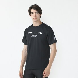 最大10％OFFクーポン 【6/1 0:00〜23:59】 ニシ メンズ 陸上/ランニング 半袖Tシャツ ATHLETE PRIDE T-SHIRT アスリートプライドTシャツ 2811A376 : ブラック NISHI