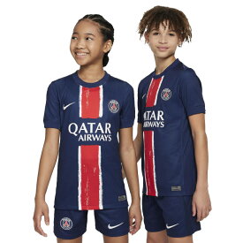 最大10％OFFクーポン 【8/15〜8/20】 ナイキ ジュニア サッカー パリ・サンジェルマン 2024/25 スタジアム ホーム レプリカジャージ ユニフォーム ビッグ キッズ Dri-FIT PSG FN9155-411 NIKE