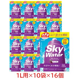 4/5 限定★全商品ポイント10倍 要エントリー クラシエ SkyWater スカイウォーター グレープ 10L(1L用小袋×2袋×5個) 16箱入り 粉末 スポーツドリンク ハイポトニック飲料 Kracie