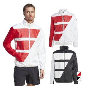 最大10%OFFクーポン 【10/24〜10/27】 アディダス メンズ テニス ウインドブレーカー チームウェア ウーブン テニスジャケット HBB75 adidas