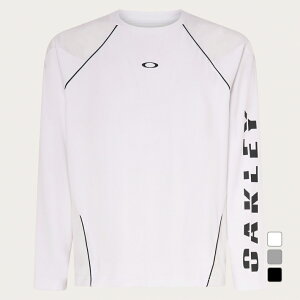 I[N[ Y ejX TVc SLANT LOGO PRINT L/S TEE 10.0 FOA407031 OAKLEY