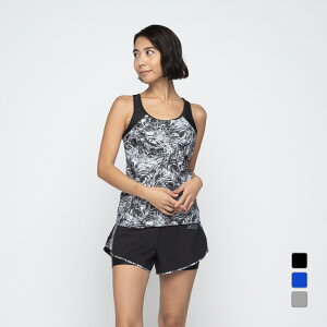 最大10%OFFクーポン 【10/24〜10/27】 ロキシー レディス 水泳 フィットネス水着 READY OR NOT RSW244503 セットアップスイムウェア 上下セット 水着 タンクトップ ROXY