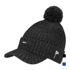最大10%OFFクーポン 【10/24〜10/27】 アディダス レディース ゴルフウェア ニット帽子 秋 冬 COLD.RDY プレートロゴ バイザーニットキャップ (JTC36) adidas