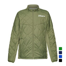 11/15限定★抽選で最大100％Pバック アスレタ メンズ サッカー/フットサル ジャージジャケット グリッド起毛パディングTRジャケット 04162 裏起毛 保温 ATHLETA