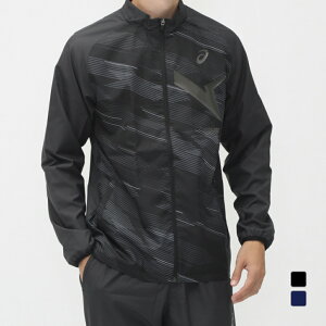 最大10%OFFクーポン 【10/24〜10/27】 アシックス メンズ ウインドジャケット AIM-TRG裏メッシュグラフィックウィンドブレーカージャケット 2031E720 スポーツウェア asics