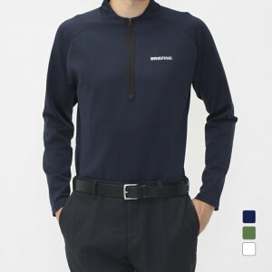 ő10OFFN[| y11/20`11/27z u[tBO StEFA Vc H ~ MS BACK LOGO LINE LS HALF ZIP SHIRT (BRG243M46) Y BRIEFING