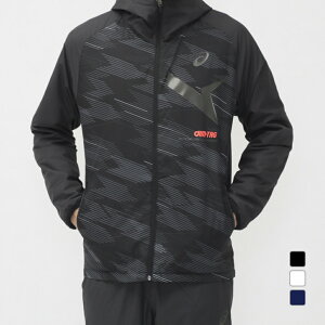 最大10%OFFクーポン 【10/24〜10/27】 アシックス メンズ ウインドジャケット AIM-TRG裏トリコットグラフィックウィンドブレーカーフーディー 2031E729 パーカー スポーツウェア asics