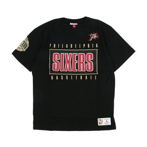 5/18���聚���I�ōő�100��P�o�b�N �~�b�`�F��&�l�X �o�X�P�b�g�{�[�� ����T�V���c NBA TEAM OG 2.0 PREMIUM SS TEE VINTAGE LOGO 76ERS TCRW7096 Mitchell & Ness