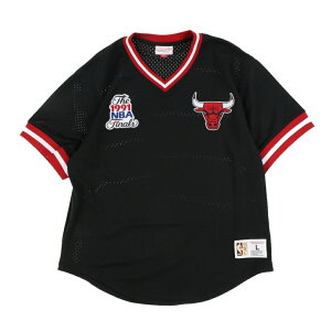 12/10聚Iōő100PobN ~b`F&lX oXPbg{[ TVc NBA FASHION MESH V-NECK VINTAGE LOGO BULLS TMVN6625 Mitchell & Ness
