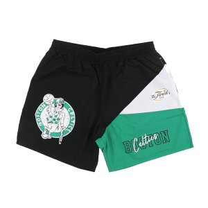 �~�b�`�F��&�l�X �o�X�P�b�g�{�[�� �n�[�t�p���c NBA WOVEN SHORTS VINTAGE LOGO CELTICS PSHR6600 : �u���b�N Mitchell & Ness