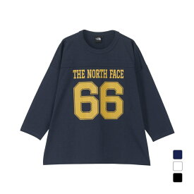 2024秋冬 ザ・ノース・フェイス アウトドア 長袖Tシャツ 3/4 Football Tee スリークォーターフットボールティー NT82438 THE NORTH FACE