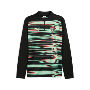 最大10%OFFクーポン 【10/24〜10/27】 プーマ メンズ サッカー/フットサル ライセンスジャケット 2025 ポルトガル代表 FPF プレマッチ 1/4 ジップトップ 779545 : レッド PUMA