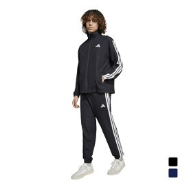 アディダス メンズ クロス 上下セット スポーツウェア ベーシック スリーストライプス ウーブン トラックスーツ KQI91 JC5391 JI8849 スポーツウェア adidas