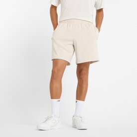最大10％OFFクーポン 【11/4〜11/11】 ニューバランス メンズ ジャージ ハーフパンツ ニットショーツ7インチ インナー無し AMS51207 スポーツウェア New Balance