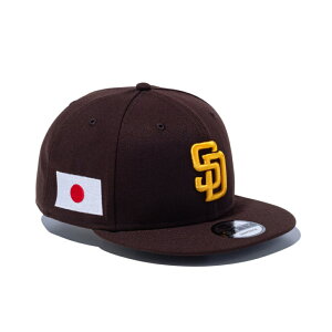 �j���[�G�� �L���b�v 9FIFTY MLB Japan Flag �T���f�B�G�S�E�p�h���X �o�[���g�E�b�h 14517900 BRN �X�q NEW ERA
