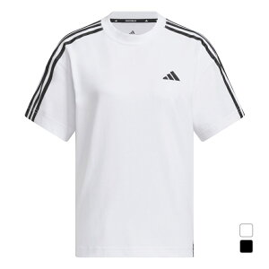 最大10%OFFクーポン 【10/24〜10/27】 アディダス レディース 半袖 Tシャツ エッセンシャルズ プラス スリーストライプス 半袖Tシャツ JUP44 JW4500 JW4499 スポーツウェア adidas