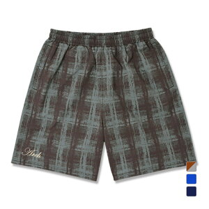 �A�[�` �����Y ���f�B�X �o�X�P�b�g�{�[�� �n�[�t�p���c cursive logo plaid shorts B124 Arch