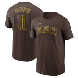 最大10％OFFクーポン 【8/4〜8/11】 ナイキ メンズ 野球 ウェア MLB ダルビッシュ有 ネームアンドナンバー TEE Tシャツ 20QPY9T73 サンディエゴ・パドレス : ブラウン NIKE