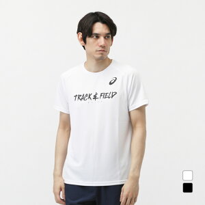 アシックス メンズ 陸上/ランニング 長袖Tシャツ トラックイベントグラフィック半袖シャツ 2091A750 asics