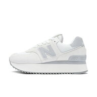 ニューバランス 574+ WL574Z B JP レディース 厚底 スニーカー ： オフホワイト×グレー New Balance