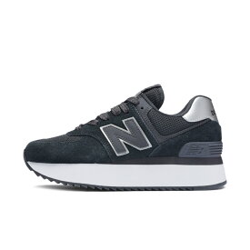 最大10％OFFクーポン 【11/4〜11/11】 ニューバランス 574+ WL574Z B NJ レディース 厚底 スニーカー ： ブラック New Balance