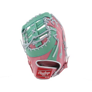 最大10%OFFクーポン 【10/24〜10/27】 ローリングス HOH MLB COLOR SYNC 内野手用 左投用 GR5HMM53-PK/MINT-RH 軟式用 野球 ファースト用ミット Rawlings