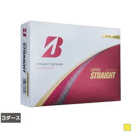 最大10％OFFクーポン 【5/9〜5/16】 ブリヂストン SUPER STRAIGHT (T5GX) スーパーストレート 3ダース(36球入) ゴルフ 公認球 BRIDGESTONE