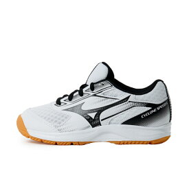 最大10％OFFクーポン 【8/4〜8/11】 ミズノ CYCLONE SPEED 5 Jr. サイクロンスピード 5 Jr. V1GD251058 ジュニア(キッズ・子供) バレーボール シューズ 3E : ホワイト×ブラック MIZUNO