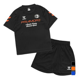 抽選で最大100％Pバック【6/4〜6/11】 ヒュンメル ジュニア キッズ 子供 Tシャツ ハーフパンツ セット プリアモーレスーツ HJP1214SP スポーツウェア hummel