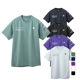 2/15限定★抽選で最大100％Pバック デサント メンズ レディス バレーボール アルペン・スポーツデポ限定デザイン 半袖プラクティスシャツ 半袖バレーシャツ DV5SHTA1UB DESCENTE