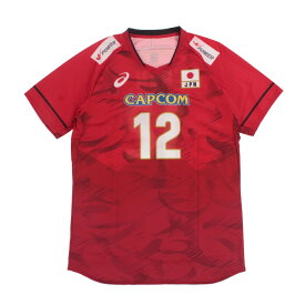 アシックス メンズ レディス バレーボール 半袖Tシャツ 2025年度 バレーボール男子日本代表 レプリカシャツ 12 高橋選手 JVA REPLICA 2051A398 レプリカウェア asics