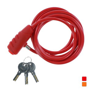 最大10%OFFクーポン 【10/24〜10/27】 ギザプロダクツ WL147 ケーブルロック 6×1800mm LKW17104 バイシクル 鍵 GIZA PRODUCTS