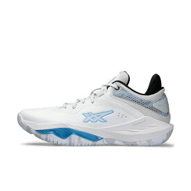 11/10限定★抽選で最大100％Pバック アシックス NOVA SURGE LOW ノヴァ サージ ロー 1061A043 メンズ レディス バスケットボール シューズ バッシュ 2E : ホワイト×ブルー asics