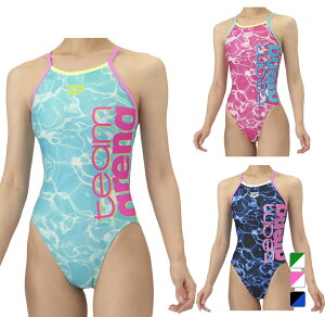 アリーナ レディス 水泳 競泳水着 【team arena ECOタフ】トレーニングワンピース(オープンバック) AS5FWM02L タフスーツ arena