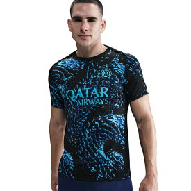 最大10％OFFクーポン 【5/9〜5/16】 ナイキ メンズ サッカー ライセンスシャツ インテル ミラノ アカデミー プロ Dri-FIT サッカー プレマッチ 半袖トップ HJ7145-448 : ブルー NIKE