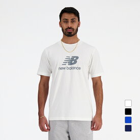 ニューバランス メンズ 半袖 Tシャツ ショートスリーブTシャツ New Balance Stacked Logo MT41502 スポーツウェア New Balance
