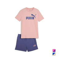 最大10％OFFクーポン 【7/18〜7/26】 プーマ ジュニア キッズ 子供 Tシャツ ハーフパンツ セット ESS NO.…