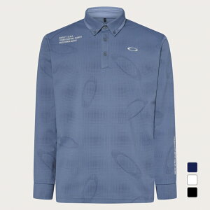 10/25限定★抽選で最大100%Pバック オークリー ゴルフウェア 長袖シャツ 秋 冬 OMBLE JQ LS SHIRT (FOA408242) メンズ OAKLEY