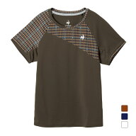 10/15 限定★抽選で最大100％Pバック ルコック レディス テニス 半袖Tシャツ ゲームシャツ 吸汗速乾/UV C…