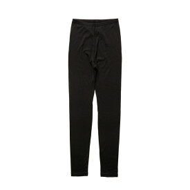 2/10限定★抽選で最大100％Pバック 2025秋冬 ティゴラ レディース トレッキング タイツ/スパッツ メリノウールインナーロングタイツ TR-9D2115UP 8700 : ブラック TIGORA