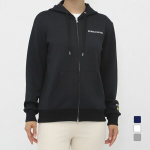 最大10%OFFクーポン 【10/24〜10/27】 パーリーゲイツ レディース ゴルフウェア 長袖トレーナー 秋 冬 ダンボール フルジップフーディ (0554262094) PEARLY GATES