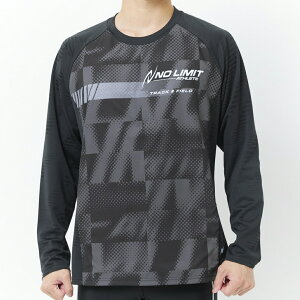 ニシ メンズ 陸上/ランニング 長袖Tシャツ ウィンドカットロングスリーブシャツ 防風 2811A597 : ブラック NISHI