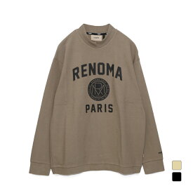 レノマ ゴルフウェア 長袖シャツ 秋 冬 BASIC COLLEGE LOGO MOCK NECK T LS (RGRC-008) メンズ renoma
