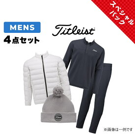 2/18限定★抽選で最大100％Pバック ゴルフウェア スペシャルパック 2026 タイトリスト ゴルフウェア 4点セット メンズ 新春 お楽しみ袋 Titleist