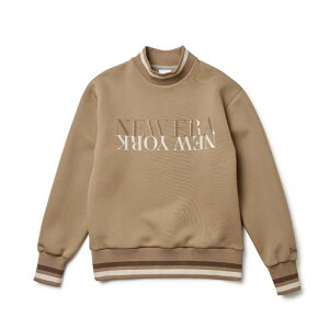 最大10%OFFクーポン 【10/24〜10/27】 ニューエラ レディース ゴルフウェア 長袖トレーナー 秋 冬 GFW TECH SWEAT MOC NECK BEI (14669788) NEW ERA
