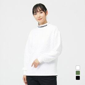 11/20限定★抽選で最大100％Pバック ニューバランス レディース ゴルフウェア 長袖トレーナー 秋 冬 TEXTURED MOCK NECK PULLOVER (0125262505) New Balance
