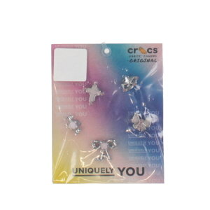 �N���b�N�X Silver and Pink 5 Pack 10015715 �W���j�A �L�b�Y �q�� �T���_������ crocs