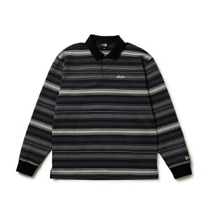 j[G StEFA Vc H ~ GF LS RUGBY SHIRT BLK (14669856) Y NEW ERA