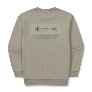 2025�H�~ �X�m�[�s�[�N �����Y �A�E�g�h�A�J�W���A�� �X�E�F�b�g�g���[�i�[ Woven Patch Sweatshirt S25FMFHT24 snow peak